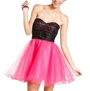 Speechless strapless tulle skirt mini dress size 9